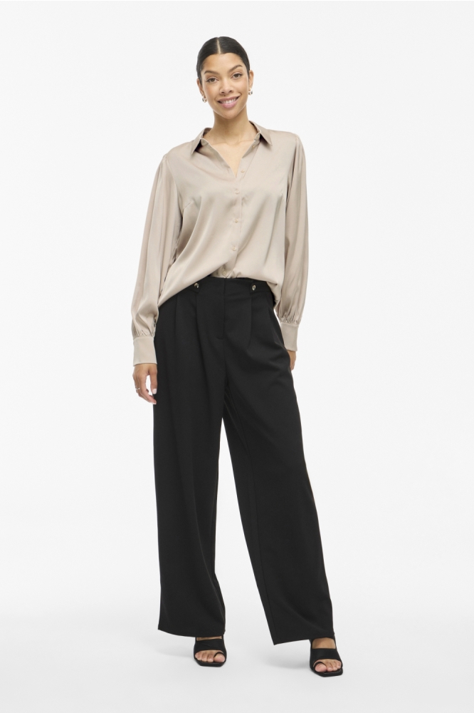 VIENNA RAVENNA L/S BALLOON SHIRT - 14107462 Cement